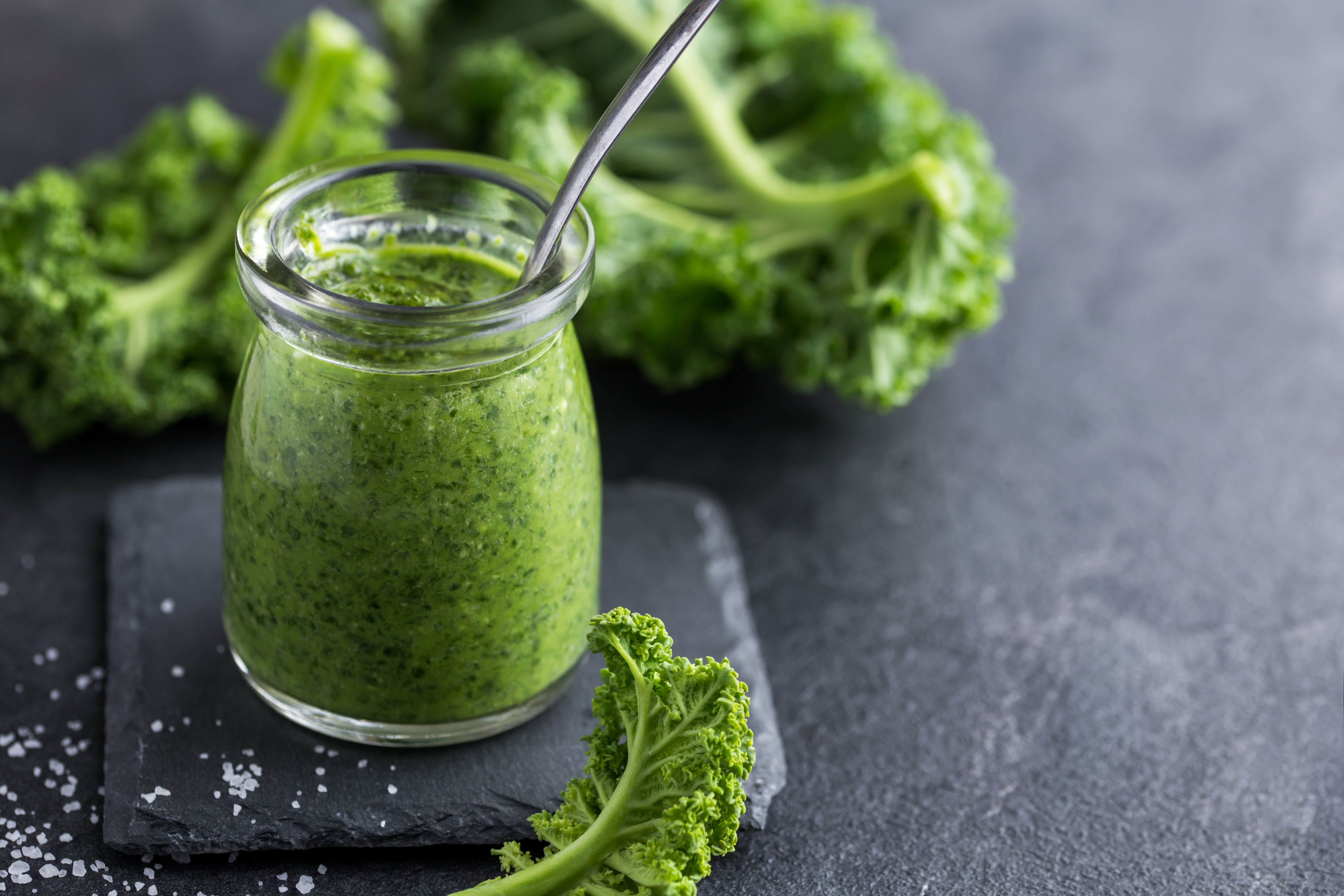 You are currently viewing Kale Pesto 1, 2, 3